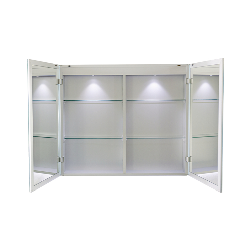 Çift Kapılı LED Akıllı Banyo Aynası Dolabı (Buğu Önleyici Elle Kaydırmalı Anahtarlı) Çift Kapılı LED Akıllı Banyo Aynası Dolabı (Buğu Önleyici Elle Kaydırmalı Anahtarlı)