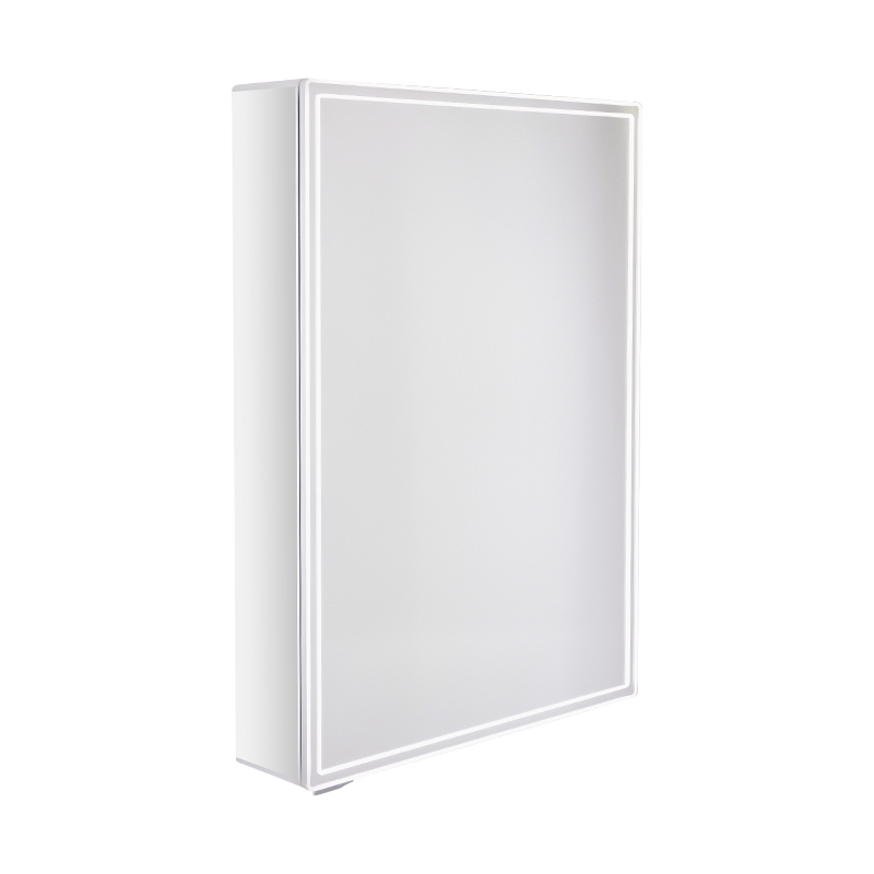 LED Arkadan Aydınlatmalı Makyaj Aynası ile Tek Kapılı Akıllı Banyo Aynası Dolabı LED Arkadan Aydınlatmalı Makyaj Aynası ile Tek Kapılı Akıllı Banyo Aynası Dolabı